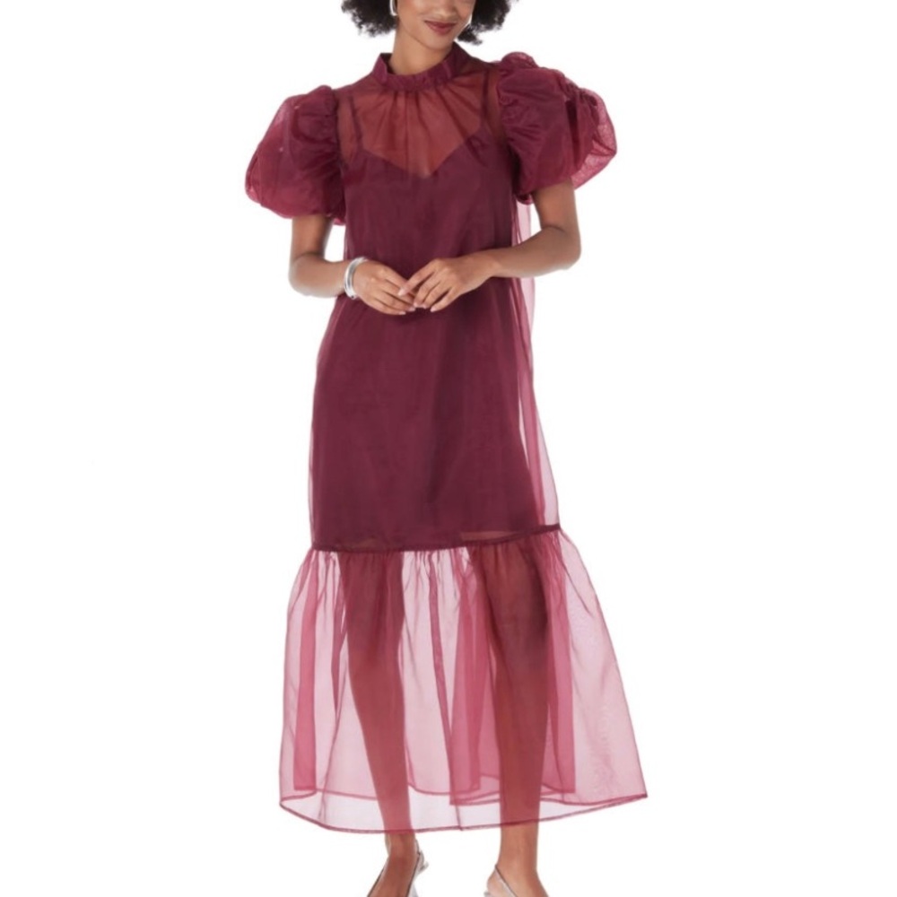Crosby by Mollie Burch Loretta Dress in Cabernet